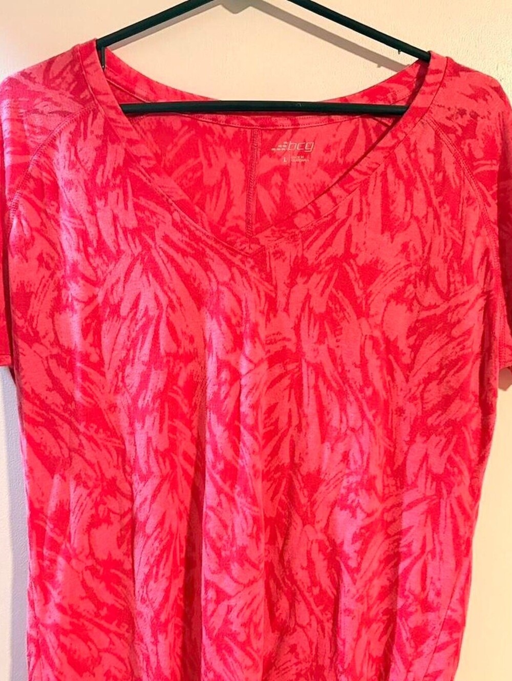 Bcg pink slightly sheer top